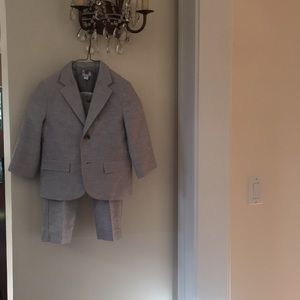Two piece 3t Janie and Jack Linen suit.